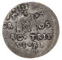 naśladownictwo z epoki trojaka ryskiego z datą 1598, srebro