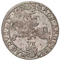 szóstak 1666, Wilno, Ivanauskas 1184:272, połysk menniczy niezmiernie rzadki dla tych monet
