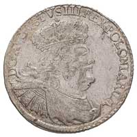 dwuzłotówka (8 groszy) 1753, odmiana z bardzo dużymi literami i cyframi, Merseb. 1778, efraimek, b..