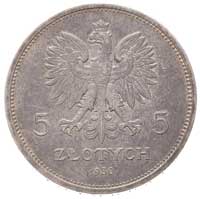 5 złotych 1930, Warszawa, Sztandar, Parchimowicz 115 a, piękny egzemplarz z ładną patyną
