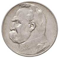 5 złotych 1938, Warszawa, Józef Piłsudski, Parchimowicz 118 d, rzadszy rocznik, delikatna patyna