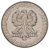 10 złotych 1964, próba niklowa ze znakiem mennicy poniżej daty, 13.06 g, Parchimowicz P-243 c, nak..