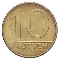 10 złotych 1989, PRÓBA, mosiądz, Parchimowicz P-288 b, nakład nieznany