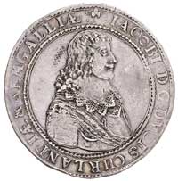 Jakub Kettler 1643-1681, talar 1645, Mitawa, Gerbasevskis 3.4.1.3, Dav. 4349, rewers dwukrotnie od..