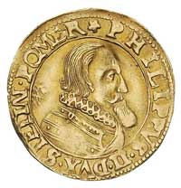 Filip II 1606-1618, goldgulden 1618, Szczecin, Aw: Popiersie księcia i napis wokoło PHILIPPVS II D..
