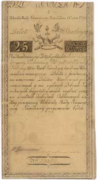 25 złotych polskich 8.06.1794, seria A, Miłczak A2, Lucow 24