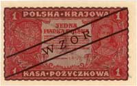 1 marka polska 23.08.1919, I serja GA, WZÓR, Miłczak 23, Lucow- nie notuje, podobny 356 R4