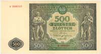 500 złotych 15.01.1946, seria D, Miłczak 121a