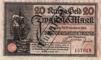 20 marek 15.11.1918, pieczęć UNGÜLTIG, Ros. 789