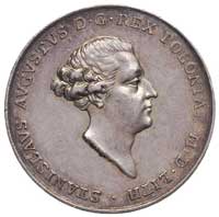 Stanisław August Poniatowski- medal koronacyjny 1764  autorstwa. T. Pingo, Aw: Popiersie króla w p..