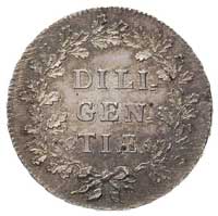 medal DILIGENTIAE (Pilności)- medal autorstwa Holzhaeussera bity po 1767, Aw:W wieńcu z gałazek la..