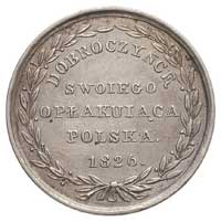 Aleksander I- medal 1826, Aw: Popiersie cara w prawo i napis, Rw: W wieńcu oliwnym napis DOBROCZYŃ..