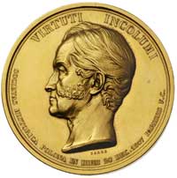 Adam Czartoryski - medal autorstwa Barre’a ofiarowany księciu przez Towarzystwo Literackie w Paryż..