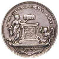 utworzenie Szkoły Rycerskiej w Legnicy w 1735 r- medal autorstwa M. Donnera, Aw: Popiersie cesarza..