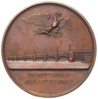 medal na budowę mostu Mikołajowskiego na Newie w Petersburgu 1843/1850, autorstwa G. F. Tołstoja, ..