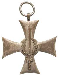 odznaka pamiątkowa 5 Rybnickiego Pułku Powstańców 1921, mosiądz 32 x 32 mm, brak wstążki, (wtórnik..