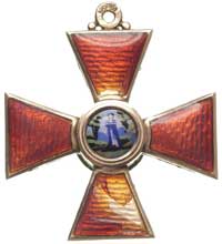 Order Świętej Anny, krzyż III klasy, złoto 6.20 g, niekompletny, uszkodzona emalia, brak wstążki