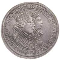 arcyksiążę Leopold V 1619-1632,  podwójny talar zaślubinowy bez daty, Hall,  Aw: Popiersia małżonk..