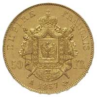 50 franków 1857 A, Paryż, Fr. 571, złoto 16.12 g