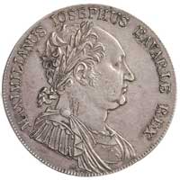 Maksymilian Józef  1799- 1806, talar 1818, Monachium, Thun 45, Dav. 553, moneta wybita z okazji uc..