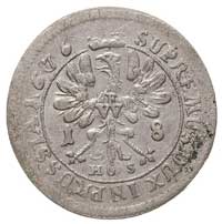 ort 1676, Królewiec, data cyframi arabskimi, Neumann 11.117 b, Schr. 1635