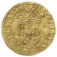 Jan III 1521-1557, cruzado bez daty, Lizbona, Aw: Krzyż kalwaryjski i napis, Rw: Tarcza herbowa i ..