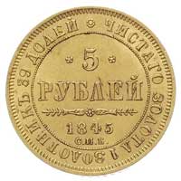 5 rubli 1845, Petersburg, Fr. 155, Bitkin 26, złoto 6.51 g