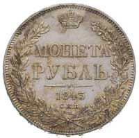 rubel 1843, Petersburg, Bitkin 202, ładny egzemplarz, patyna