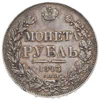 rubel 1843, Petersburg, Bitkin 202, ciemna patyn