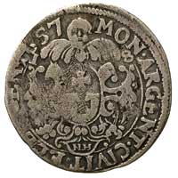 ort 1657, Elbląg, moneta okupacyjna - popiersie Karola Gustawa, Ahlström 56 a, ciemna patyna