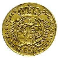półdukat 1699, Drezno, Merseb. 1422, Fr. 2783, złoto 1.75 g, rzadka i ładnie zachowana moneta