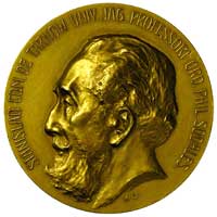 medal - ustąpienie S.Tarnowskiego z katedry Uniwersytetu Jagiellońskiego, autorstwa Konstantego La..
