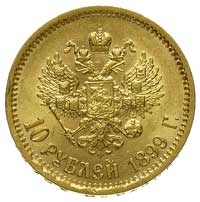 10 rubli 1899, litery Ł< rancie, Petersburg, Bitkin 5, Kazakow 155, Fr. 179, złoto 8.60 g