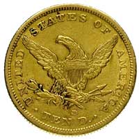 10 dolarów 1854 / S, San Francisco, Fr. 157, złoto 16.68 g