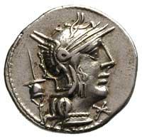 L. Postumius Albinus 131 pne, denar, Rzym, Aw: G