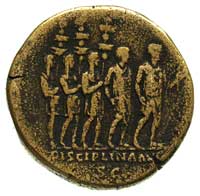 Hadrian 117-138, sestercja, Aw: Popiersie w praw