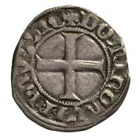 Winrych von Kniprode 1351-1382, kwartnik, Aw: Tarcza wielkiego mistrza i napis w otoku, Rw: Krzyż ..