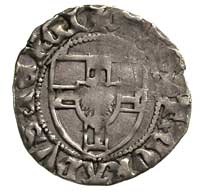 Konrad III von Jungingen 1393-1407, szeląg, Malbork, Aw: Tarcza wielkiego mistrza i napis MAGST CO..