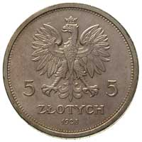 5 złotych 1928, Warszawa, Nike, Parchimowicz 114 a, wyśmienity egzemplarz