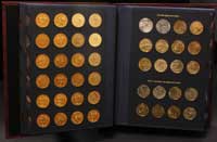 komplet monet obiegowych 1949-2007, łącznie 500 sztuk (w tym 13 srebrnych), prawie wszystkie monet..