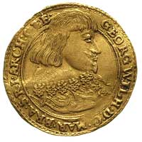 dukat 1639, Królewiec, rzadka odmiana - popiersie z odkrytą głową (bez mitry), Bahr. 9675, Fr. 218..