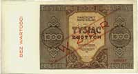 1.000 złotych 1945, WZÓR, seria A 1234567, Miłcz