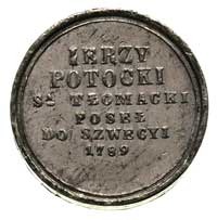Jerzy Potocki starosta tłomacki poseł do Szwecji, 1789, Aw: Popiersie króla w prawo, Rw: Napis w l..