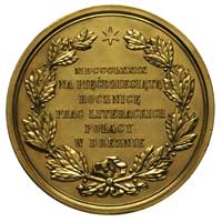 Józef Ignacy Kraszewski- medal autorstwa M.Bardulecka wybity w 1879 r, Aw: Głowa pisarza w prawo i..