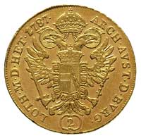 Józef II 1780-1790, dwudukat 1787 / A, Wiedeń, Fr. 437, Herinek 6, złoto 6.95 g, ładnie zachowany