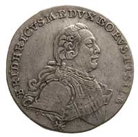 Fryderyk II 1740-1786, 1/6 talara 1757 / B, Schön 91