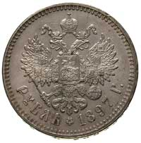 rubel 1897, Bruksela, Bitkin 203, Kazakow 35, ładnie zachowane