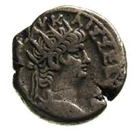 Neron 54-68, tetradrachma bilonowa, Aleksandria, Aw: Popiersie Nerona w koronie radialnej w prawo,..