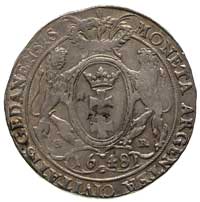 talar 1648, Gdańsk, Dav. 4356, T. 10, 28.62 g, uszkodzone tło na awersie, wytarta punca kolekcjone..