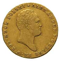 25 złotych 1819, Warszawa, Plage 14, Bitkin 814 R, Fr. 106, złoto 4.89 g, minimalne ślady czyszcze..